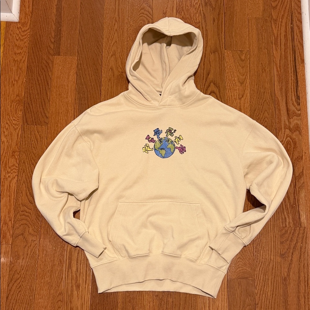 H&M Cream Grateful Dead Hoodie